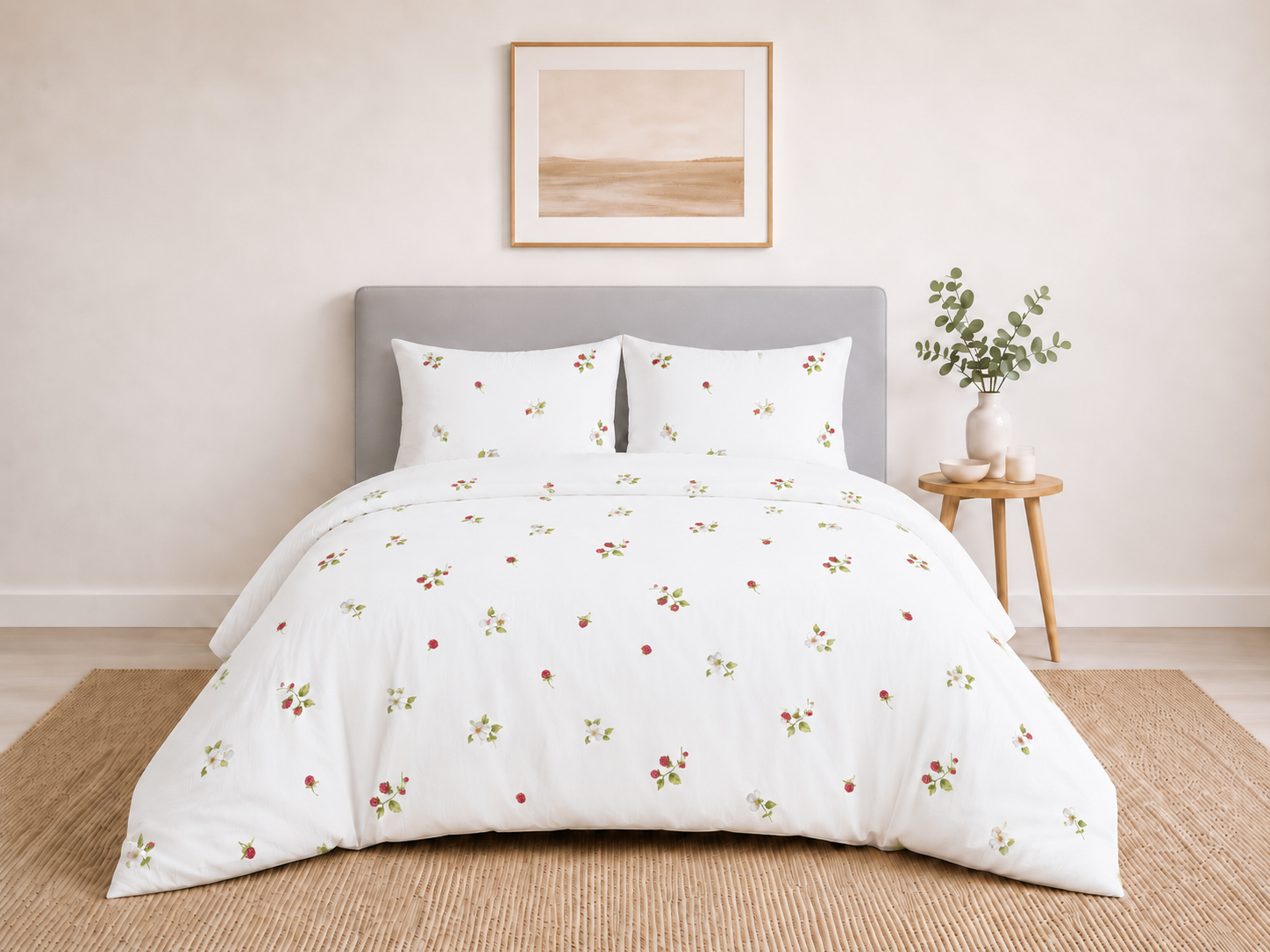 Francuzske postelne obliecky Malina 200x220 2x70x80 cm z bavlny deluxe
